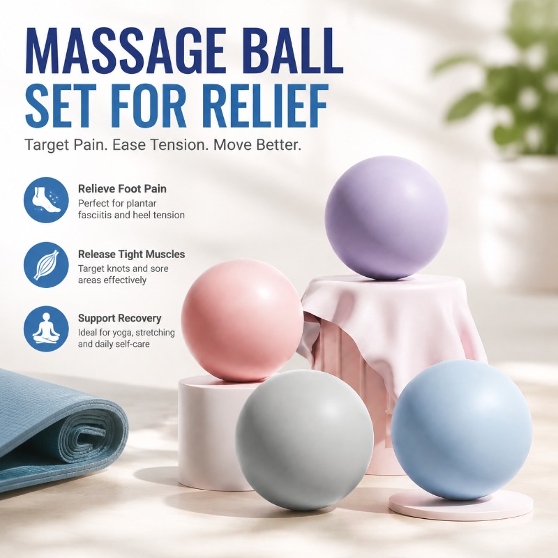 Pilates Yoga Body - Silicone Fitness Fascia Ball Solid Massage