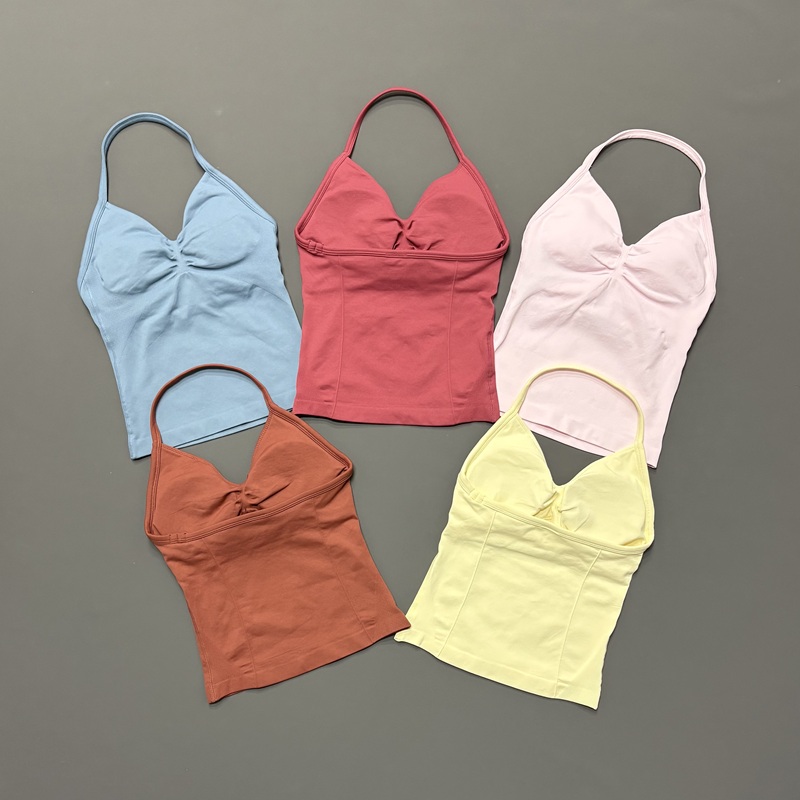 Yoga Strap Cotton - Gym Women Sports Tank Top Seamles