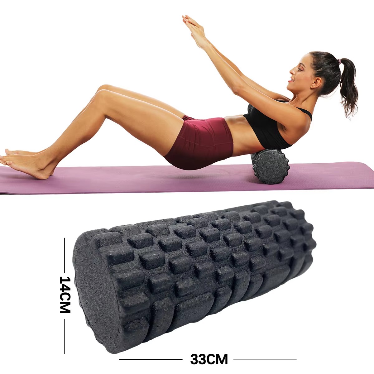 Pilates Yoga Body - 30/33cm Fitness Foam Roller Yoga Massage