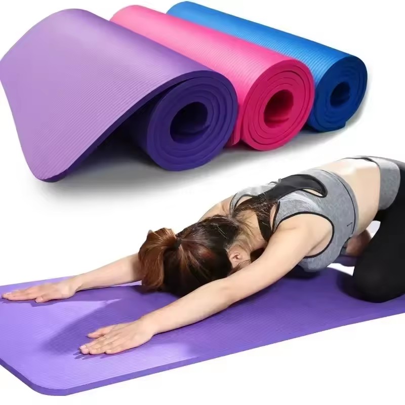 Pilates Yoga Matte - 1CM Thick Yoga Mat Anti-skid Sports