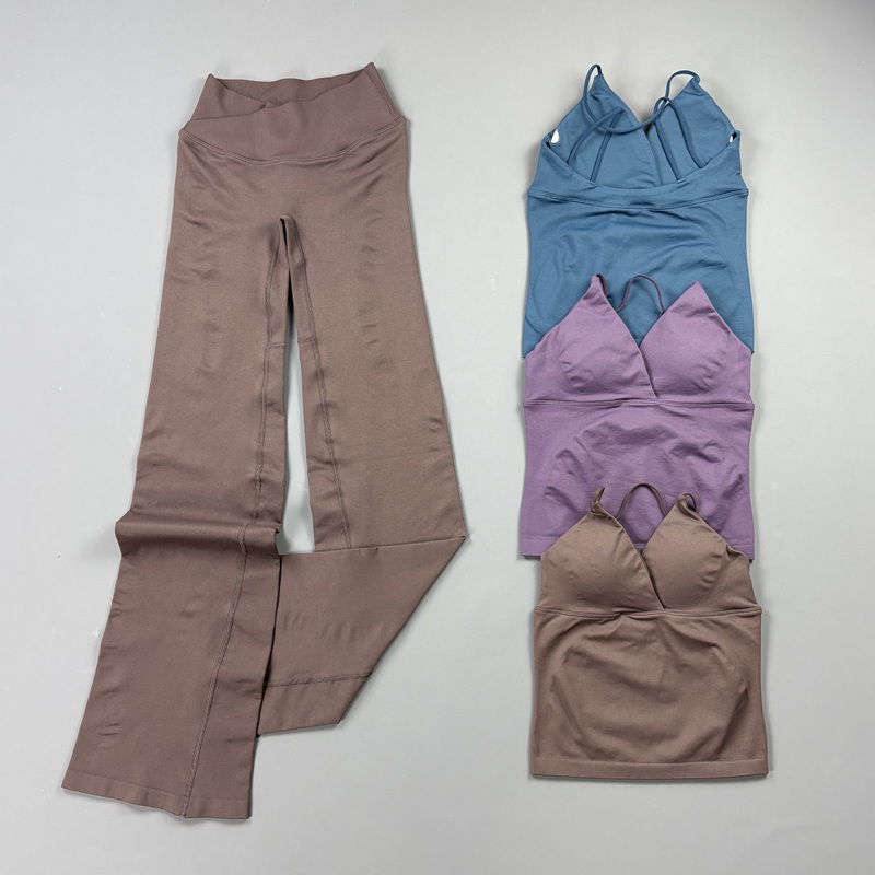Pilates Yoga Legging - 2Pcs Women Seamless Yoga Workout Sets