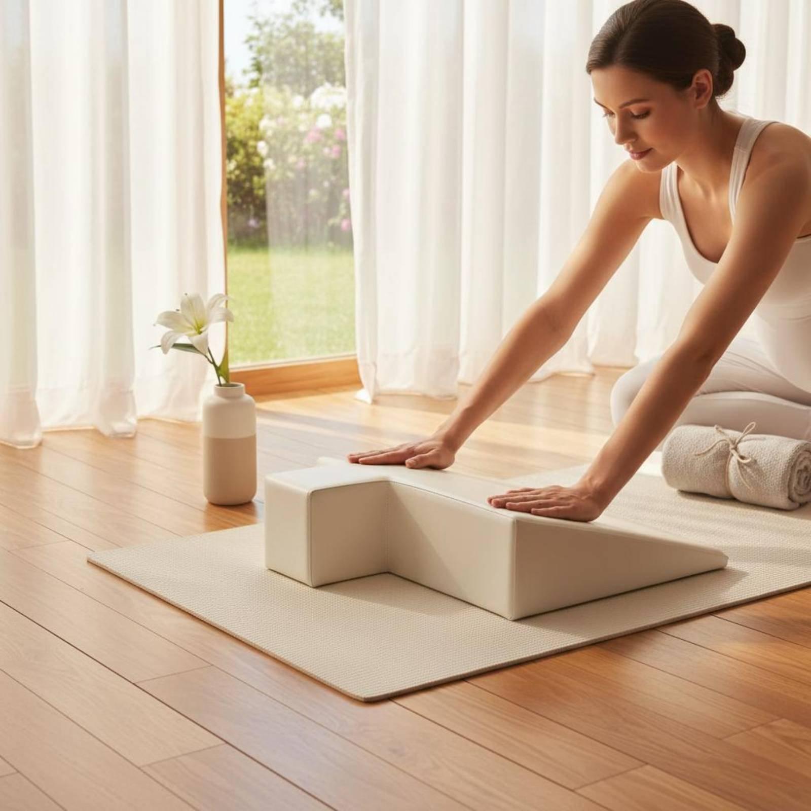Pilates Yoga Pregnancy - Maternity Support Cushion Premium Foam Wedge