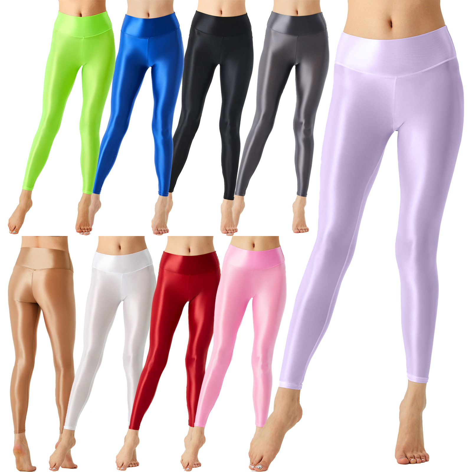 Women Glossy Ballet Leggings E - Pilates Yoga Legging review and price