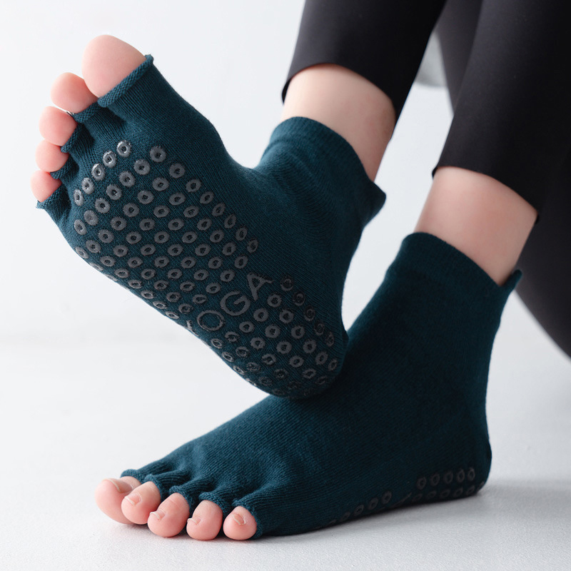 Yoga Socks Half Toe Anti-Slip  - Pilates Yoga Gym review and price