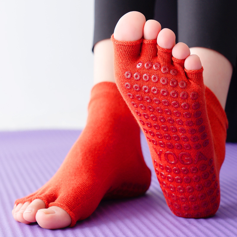 Yoga Socks Half Toe Anti-Slip  - Pilates Yoga Gym review and price