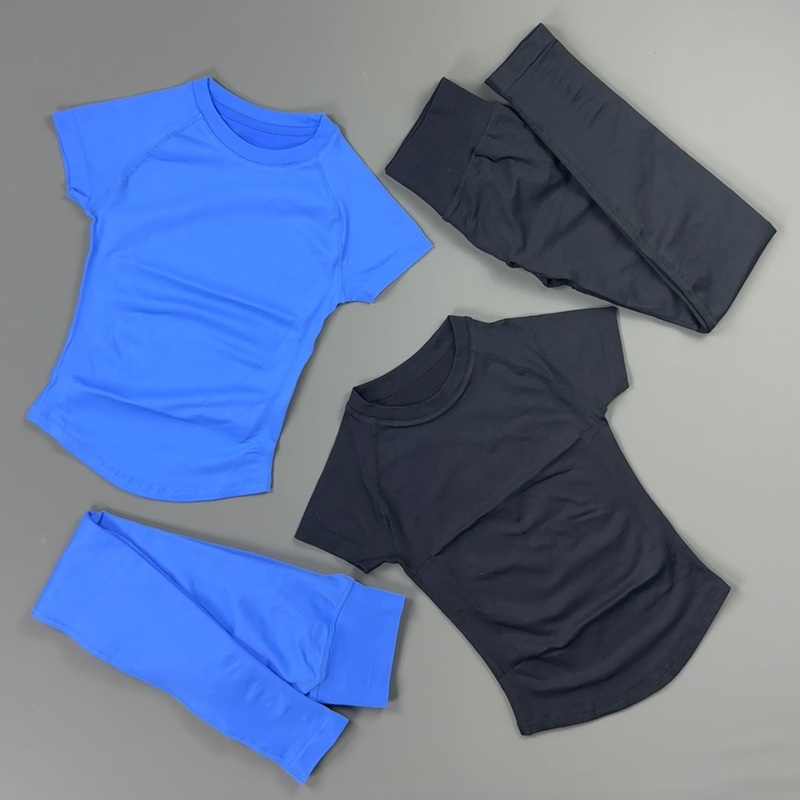 2Piece Gym Set Women Raglan Sh - Pilates Yoga Legging review and price