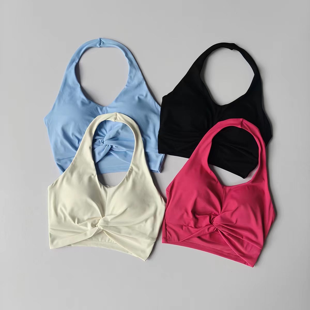 Women's Halter Neck Push Up Sp - Pilates Yoga Top review and price