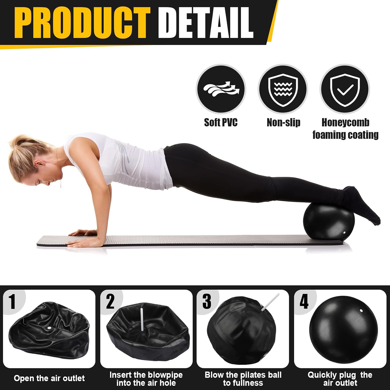 18 Pcs Pilates Ring And Ball S - Pilates Yoga Tone review and price