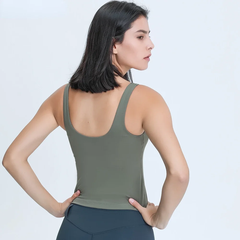 Women Waist-Length Tank Top V- - Yoga Strap Cotton review and price