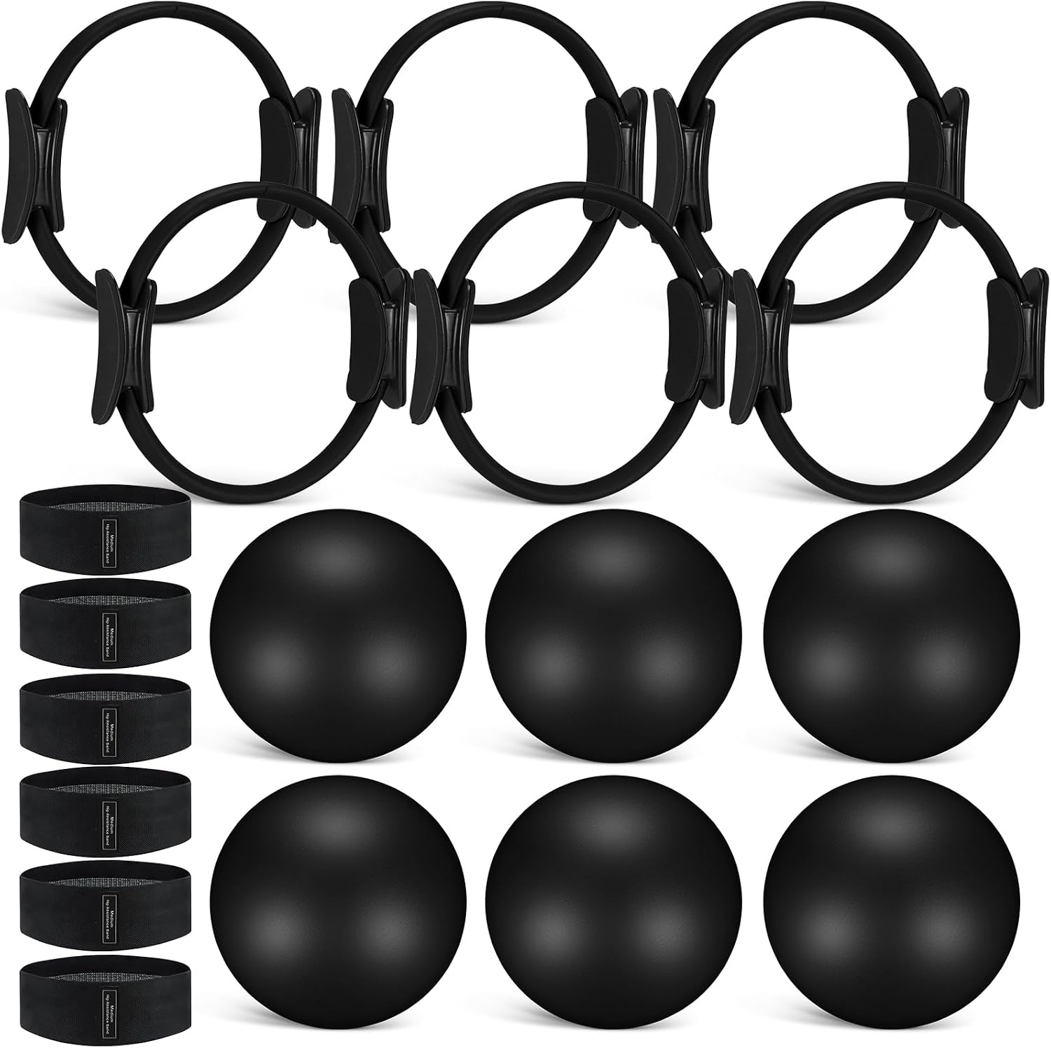 18 Pcs Pilates Ring And Ball S - Pilates Yoga Tone review and price
