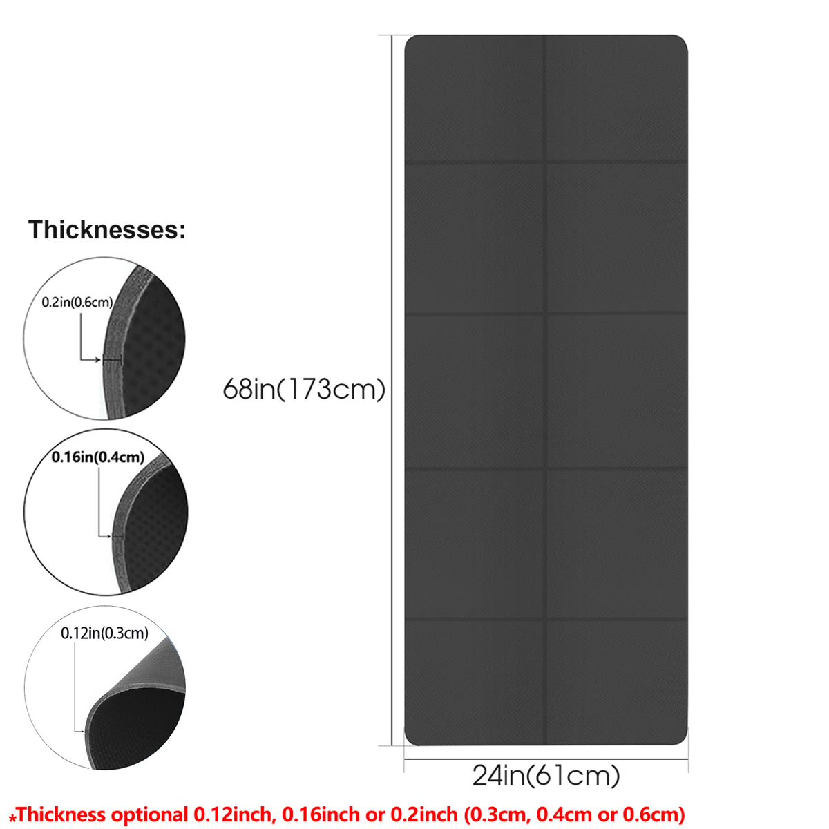 Foldable Yoga Mat Black Eco Fr - Pilates Yoga Matte review and price