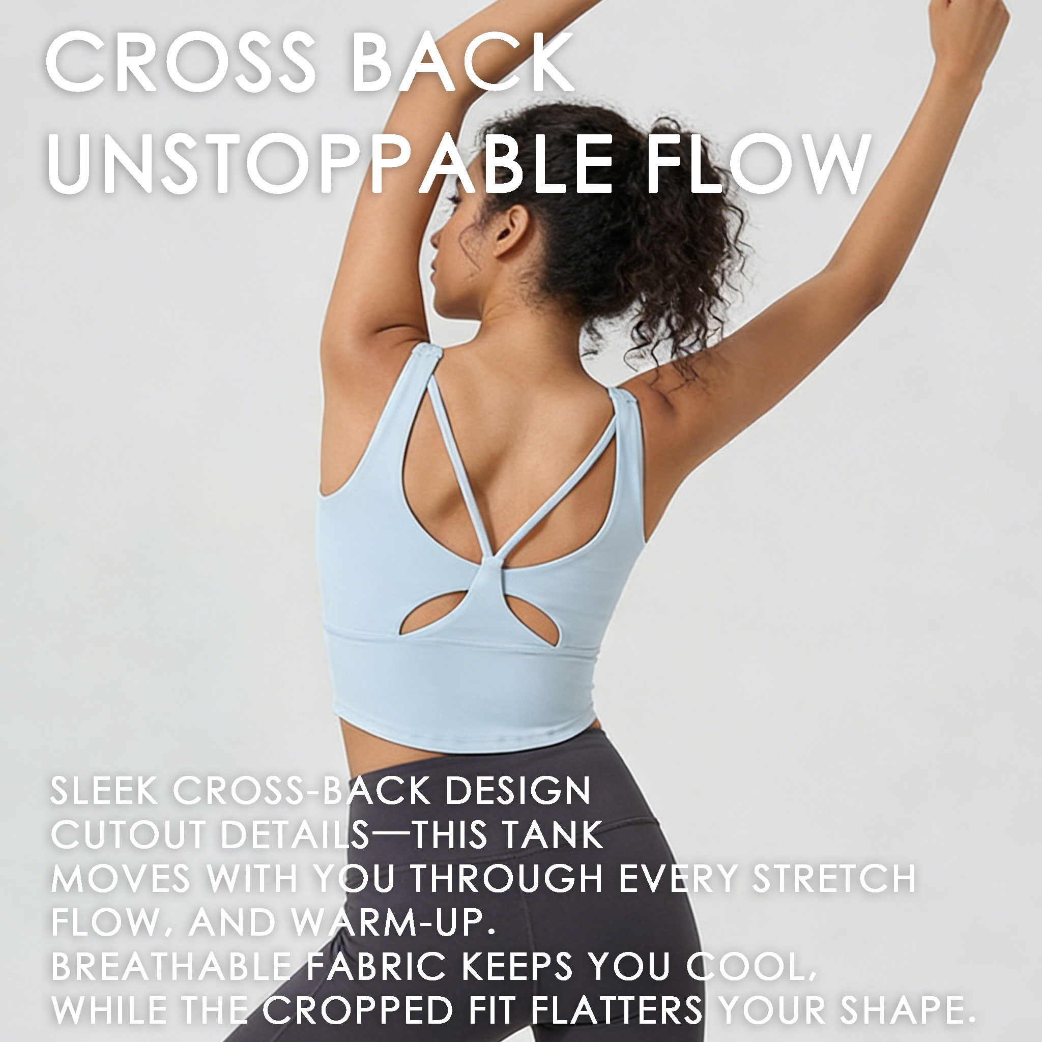 Women's Fixed Cup Yoga Sports  - Pilates Yoga Top review and price