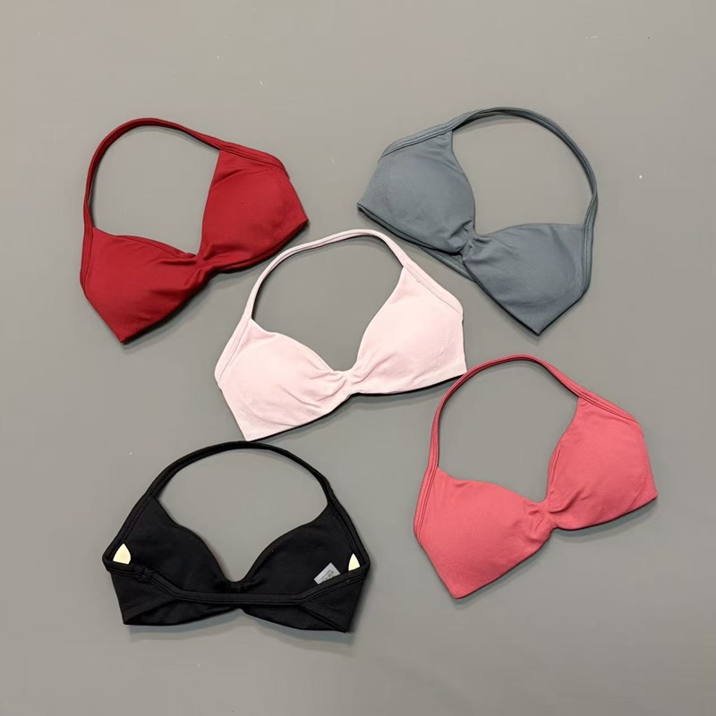 Women Halter Sports Bra V-Neck - Yoga Strap Cotton review and price