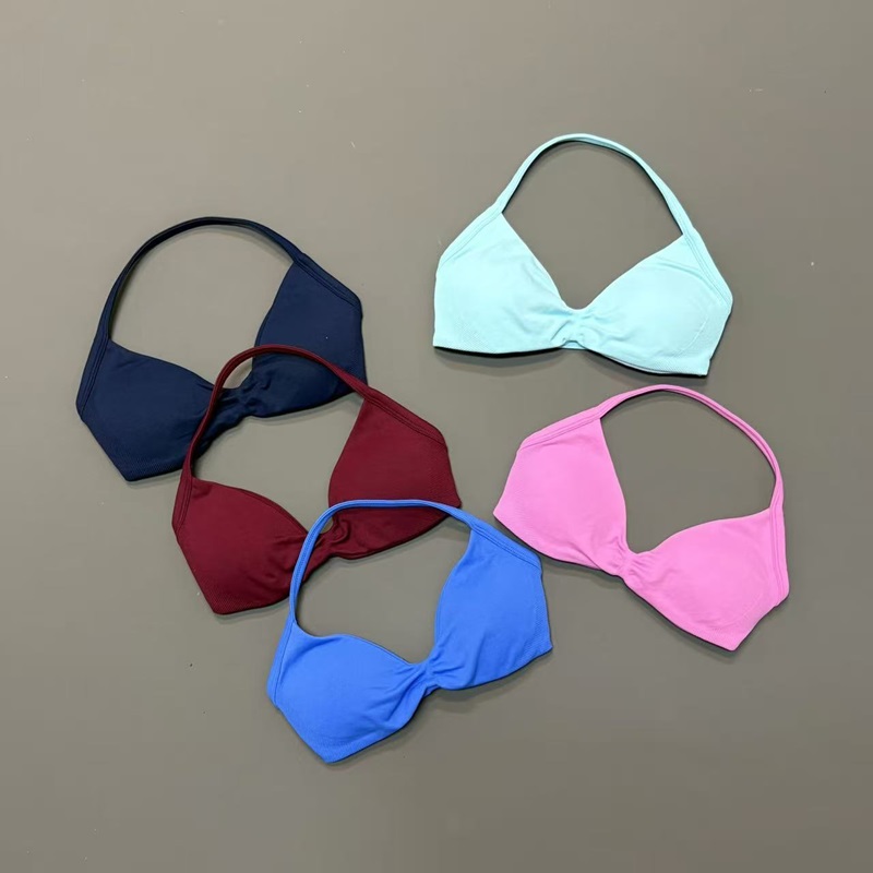 Women Halter Sports Bra V-Neck - Yoga Strap Cotton review and price