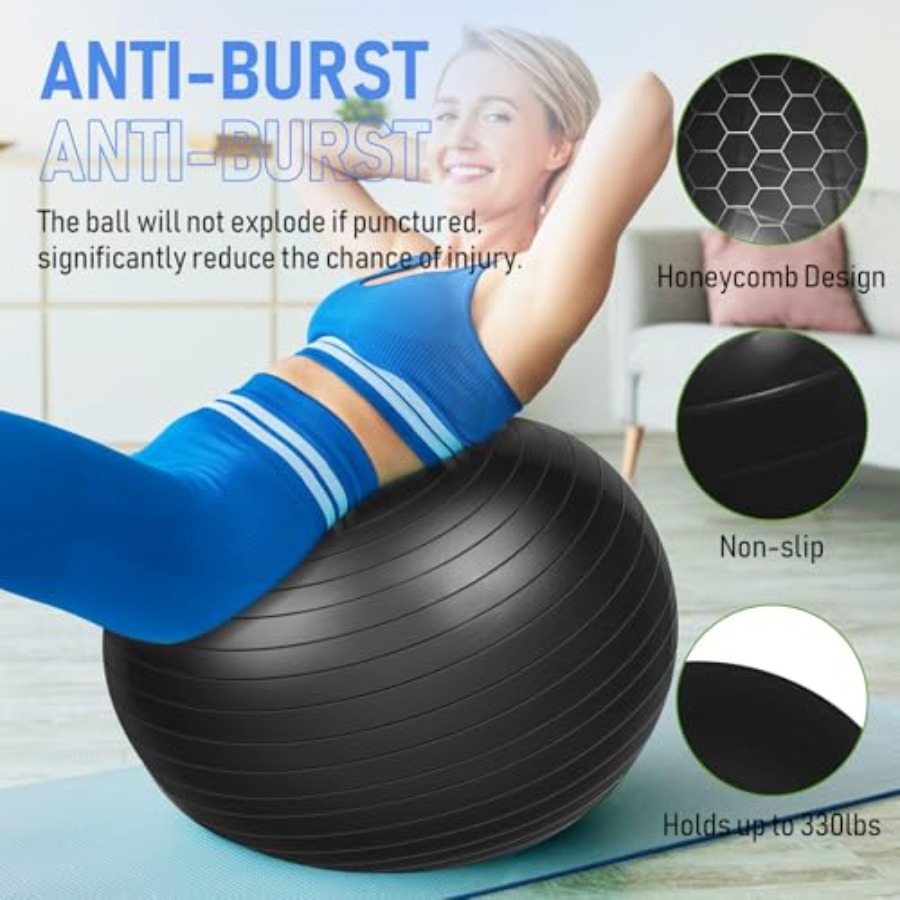 Yoga Exercise Ball for Fitness - Pilates Yoga Pregnancy review and price