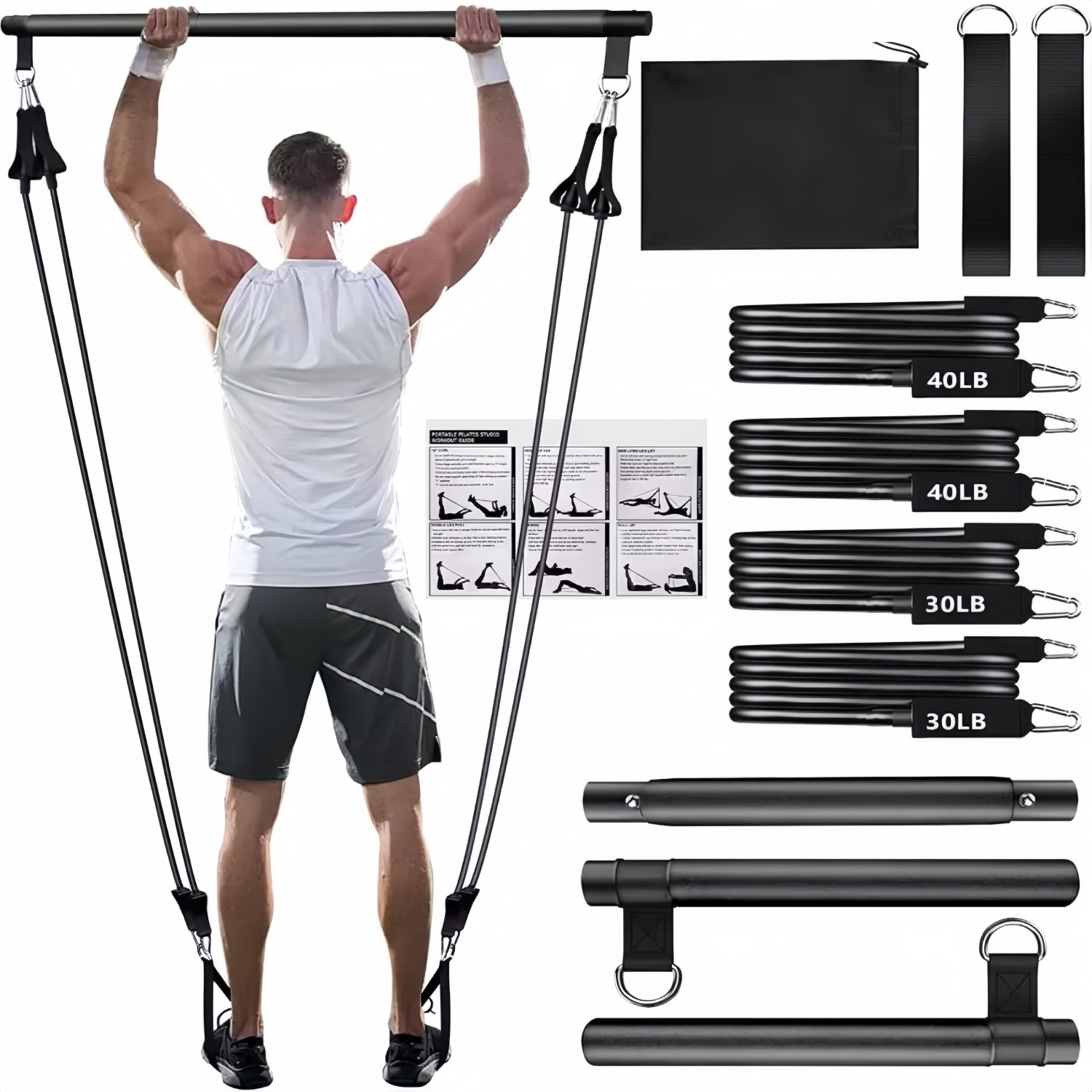 Portable Yoga Pilates Bar Stic - Pilates Yoga Tone review and price
