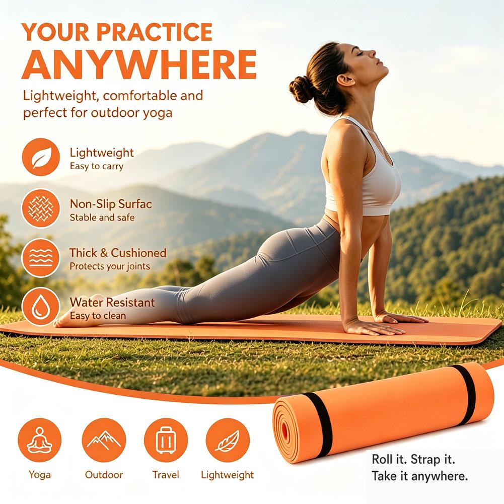 1/2Pcs Thick Yoga Mat Anti-ski - Pilates Yoga Matte review and price
