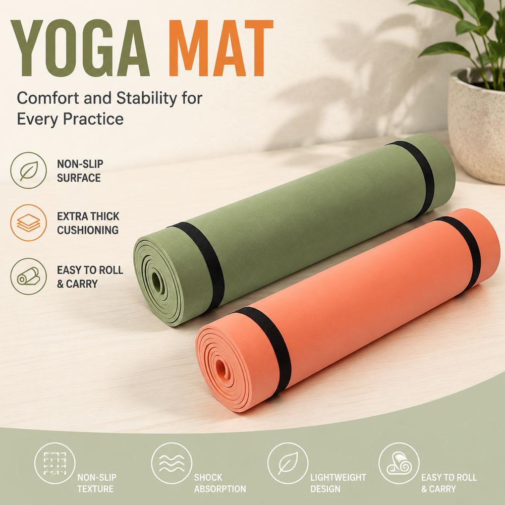 1/2Pcs Thick Yoga Mat Anti-ski - Pilates Yoga Matte review and price