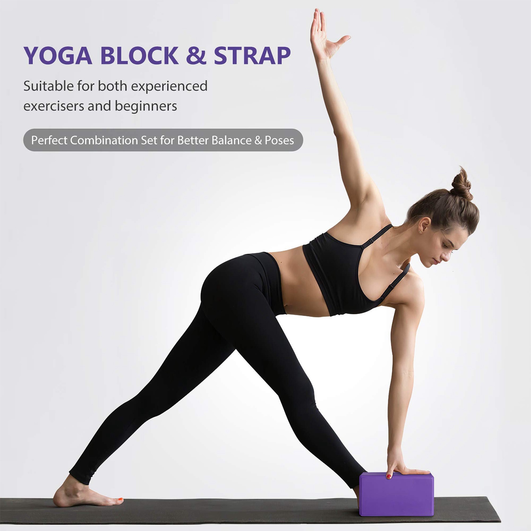 AEB0-Yoga Block And Yoga Strap - Pilates Yoga Tone review and price