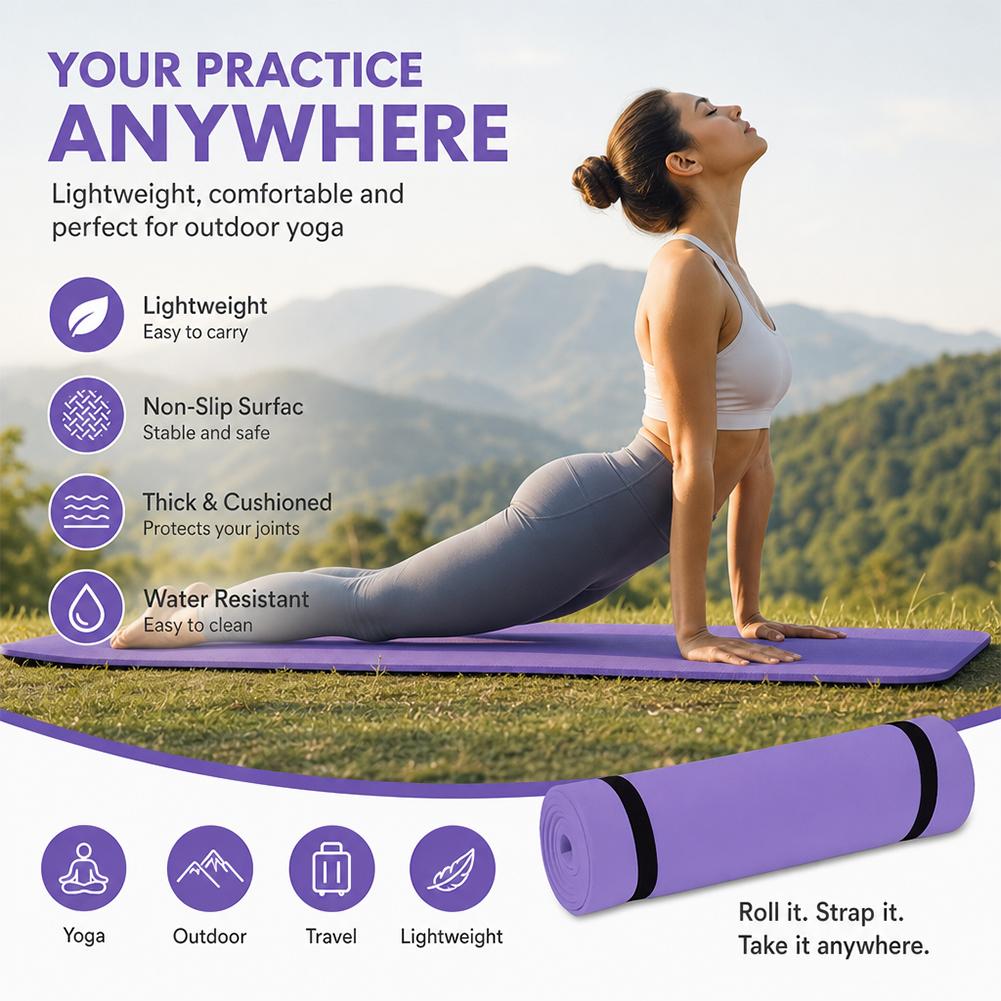 1/2Pcs Thick Yoga Mat Anti-ski - Pilates Yoga Matte review and price