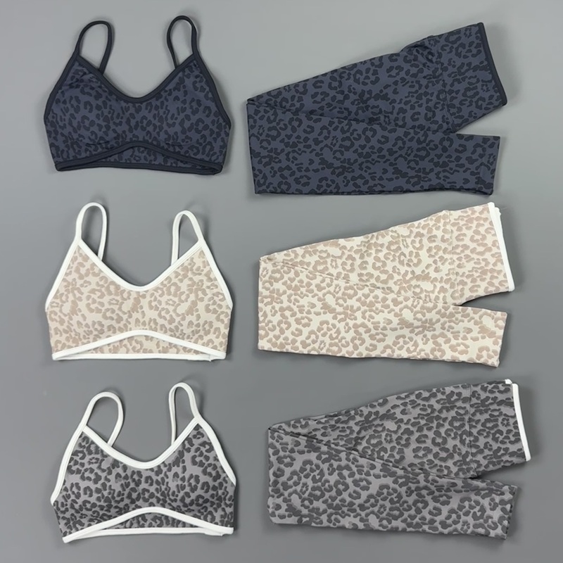 2 Pieces Yoga Set Women Leopar - Pilates Yoga Legging review and price