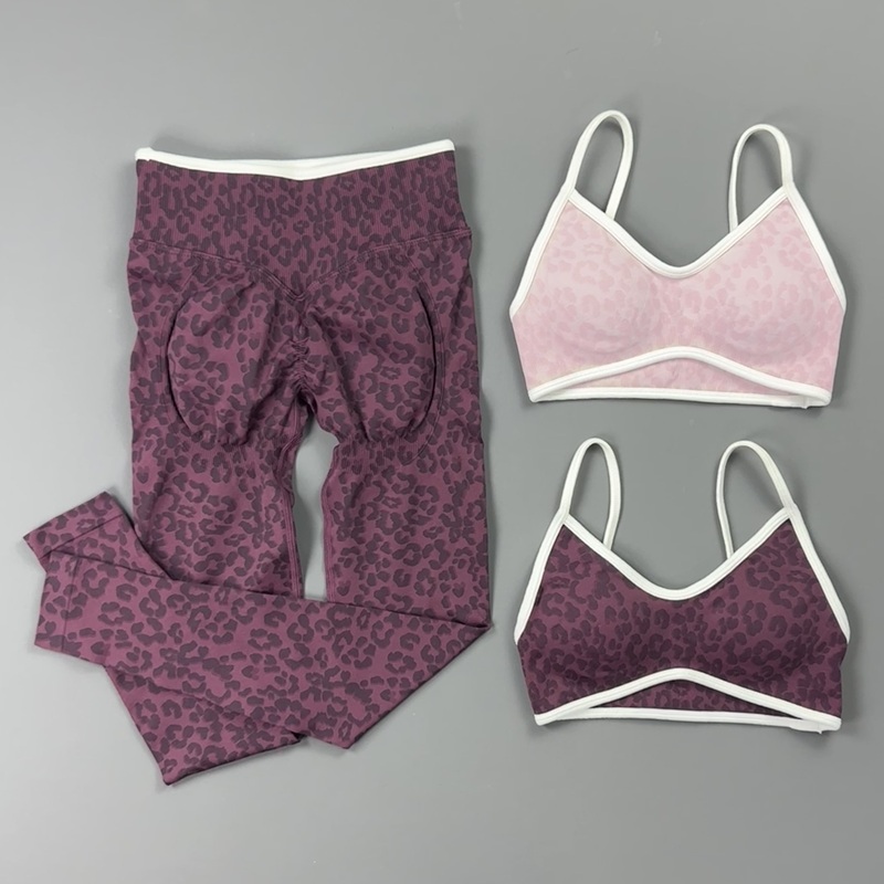 2 Pieces Yoga Set Women Leopar - Pilates Yoga Legging review and price