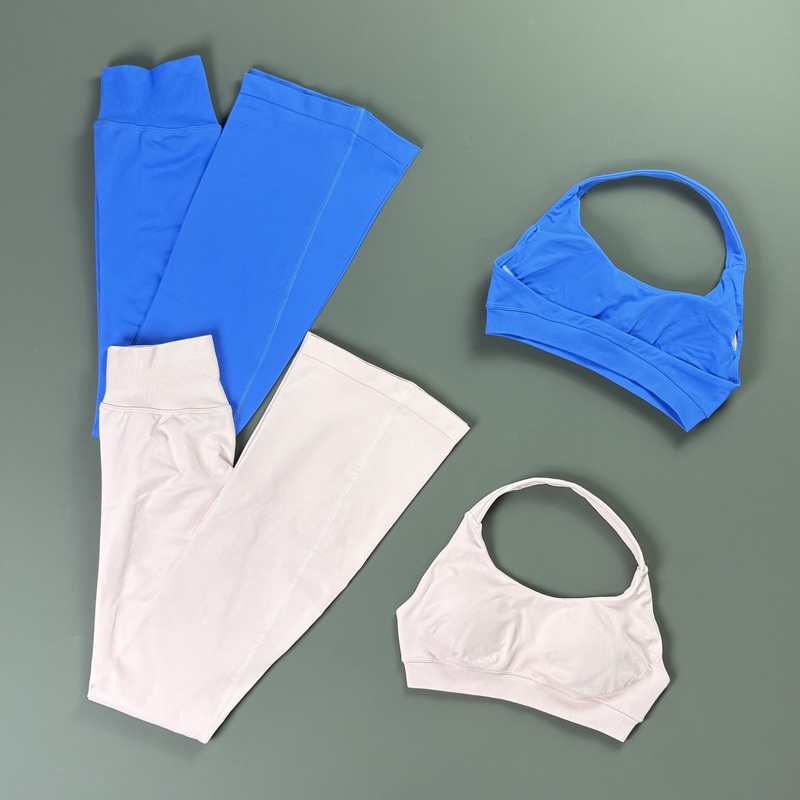 2Pcs Bell Bottom Leggings Set  - Pilates Yoga Legging review and price